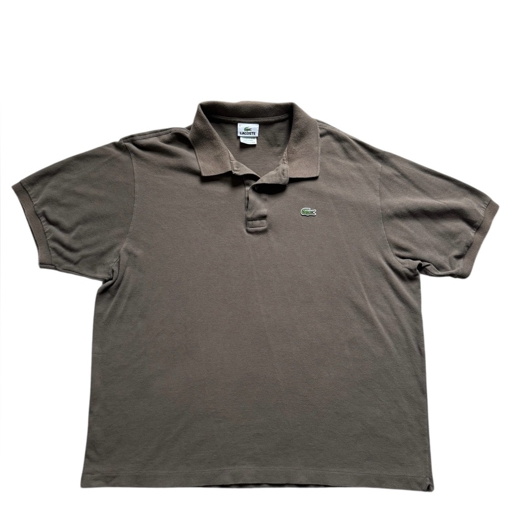 Lacoste Men's Classic Fit Pique Polo Shirt Size 8/3X Brown Short Sleeve Cotton